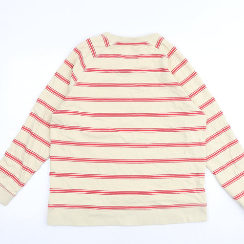 Crew Clothing Womens Multicoloured Striped 100% Cotton Pullover Sweatshirt Size 16 Pullover