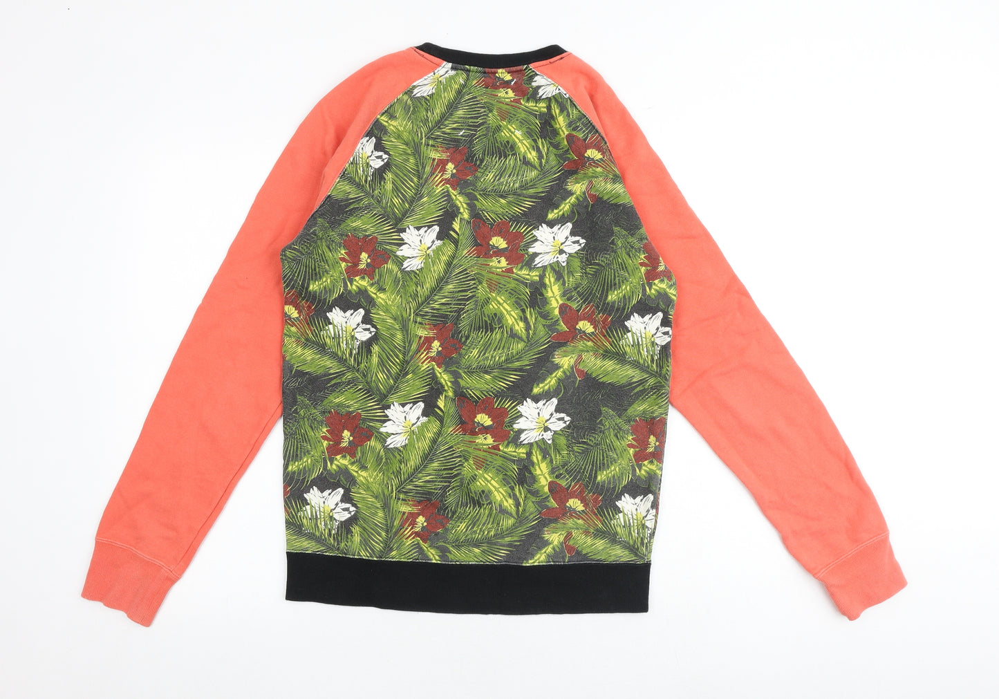 Varosh Mens Multicoloured Floral Polyester Pullover Sweatshirt Size M