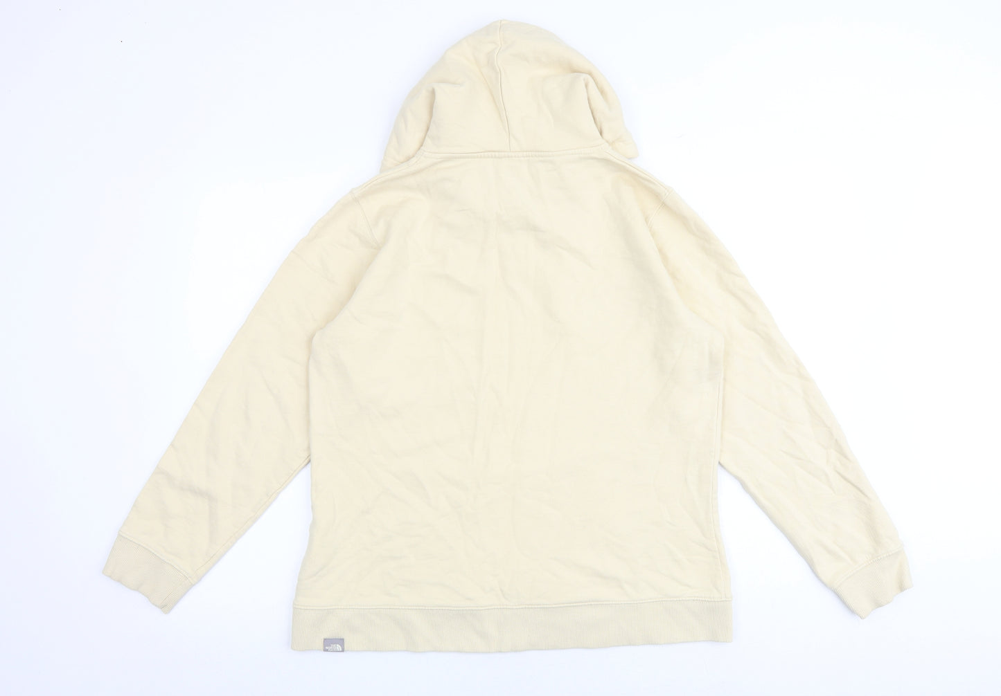The North Face Womens Beige 100% Cotton Pullover Hoodie Size L Pullover