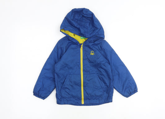 United Colors of Benetton Boys Blue Jacket Size 2-3 Years Zip