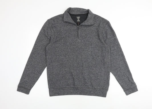Hudson River Mens Grey Cotton Pullover Sweatshirt Size M