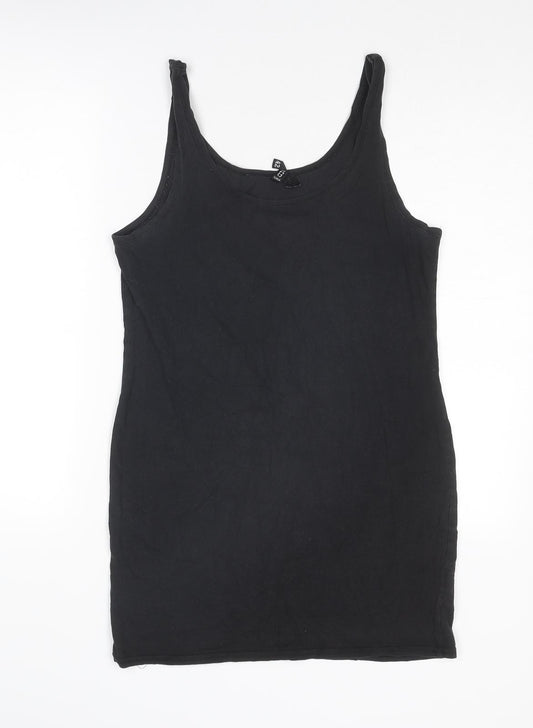 Divided by H&M Womens Grey Viscose Tank Dress Size 14 Scoop Neck Pullover