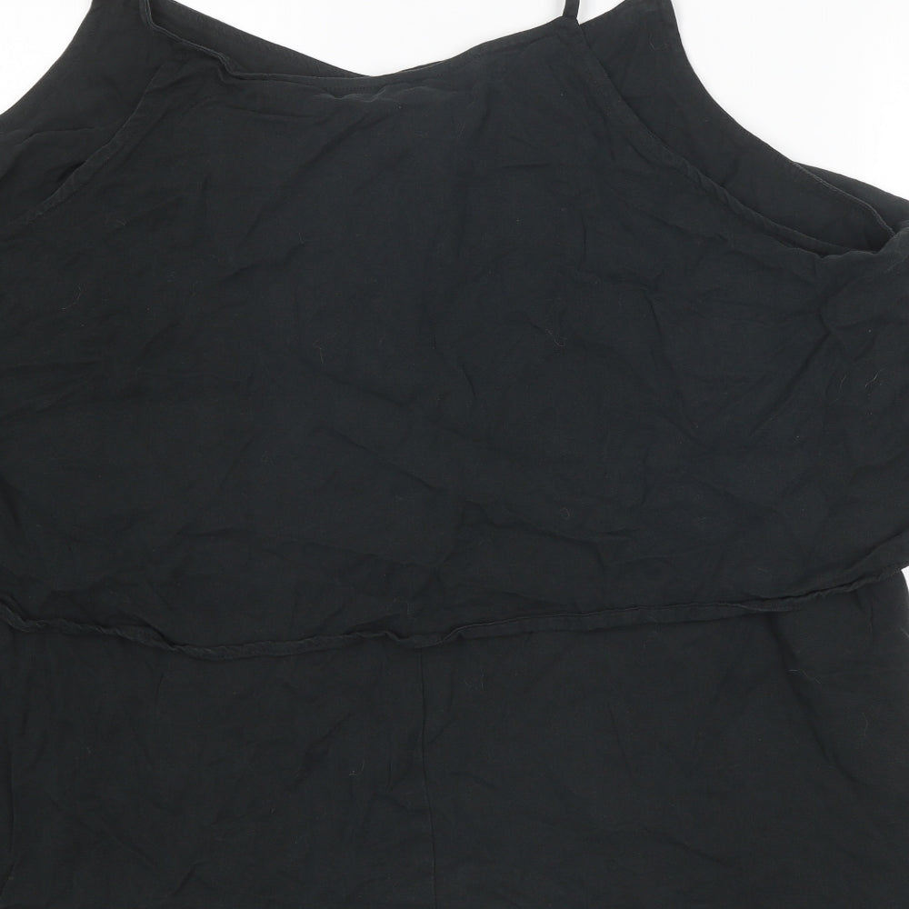 Simply Be Womens Black Lyocell Camisole Tank Size 26 Scoop Neck - Layered