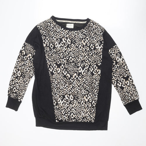 NEXT Womens Multicoloured Animal Print Viscose Pullover Sweatshirt Size 10 Pullover - Leopard cheetah pattern