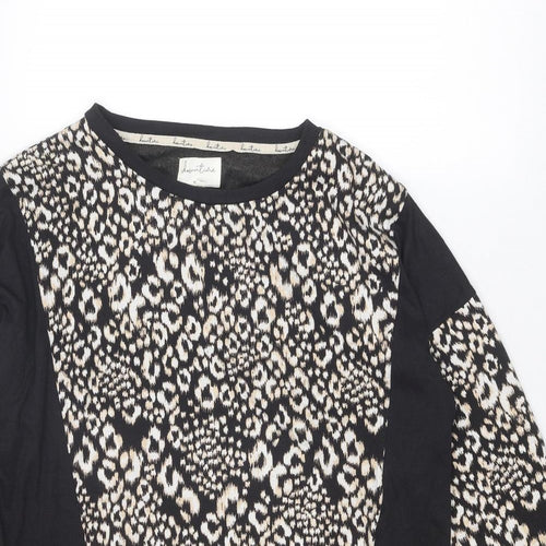 NEXT Womens Multicoloured Animal Print Viscose Pullover Sweatshirt Size 10 Pullover - Leopard cheetah pattern