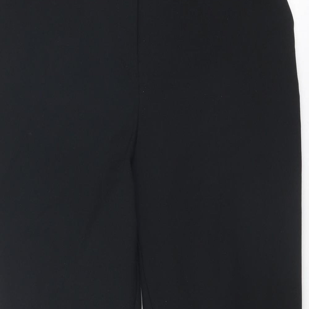 ASOS Womens Black Polyester Trousers Size 12 Regular Zip