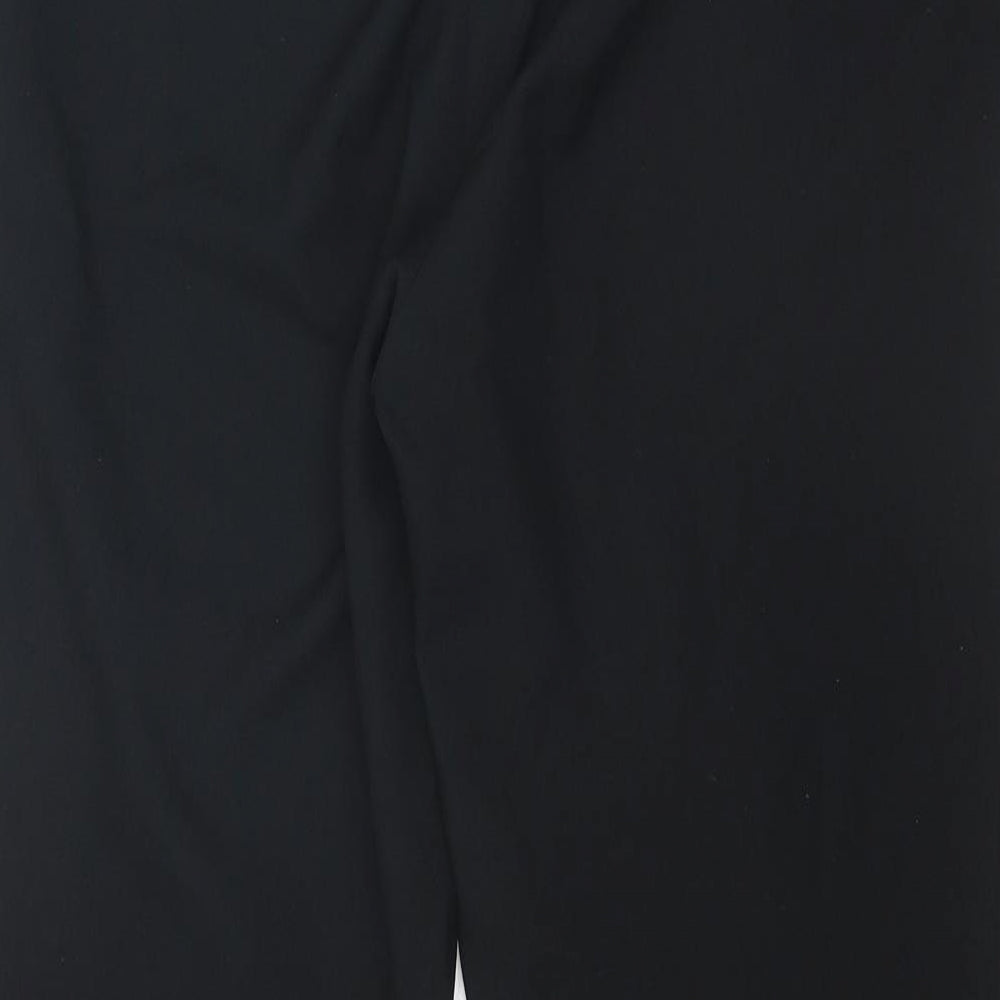 ASOS Womens Black Polyester Trousers Size 12 Regular Zip