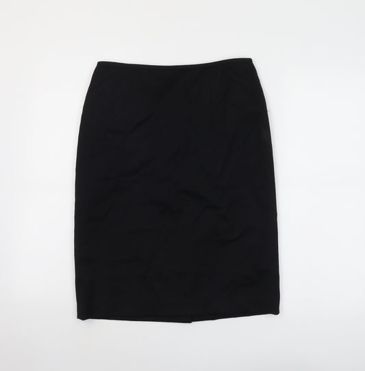 Tablots Womens Black Wool Straight & Pencil Skirt Size 6 Zip
