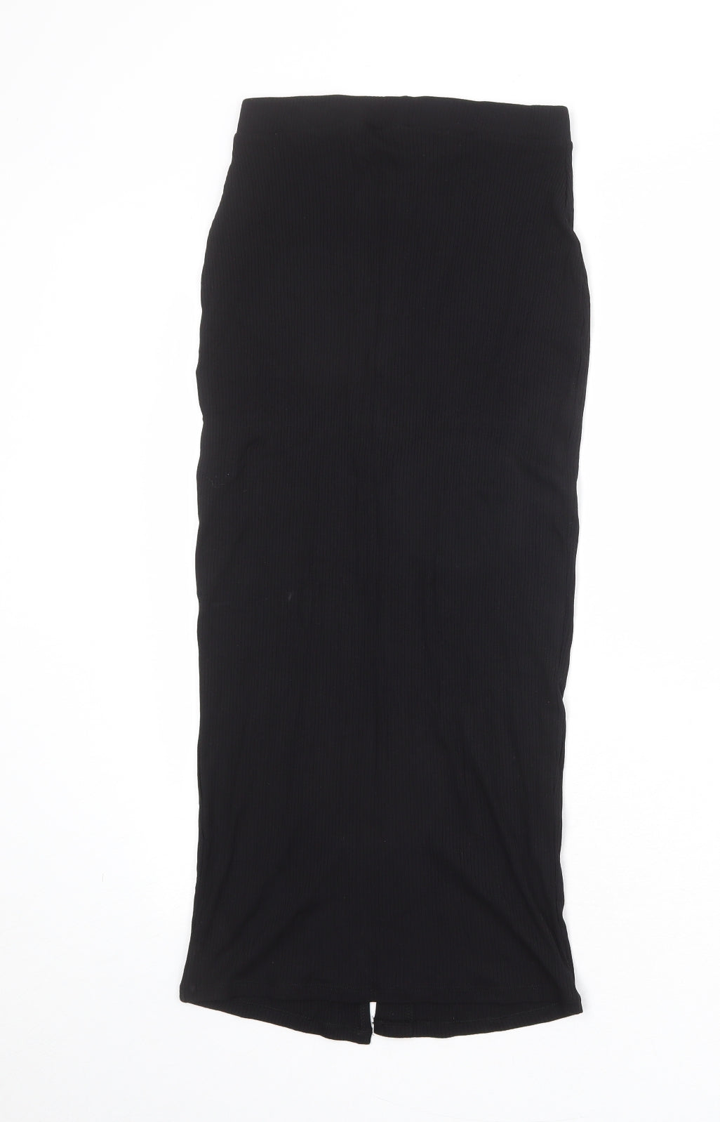 ASOS Womens Black Polyester A-Line Skirt Size 6 Button