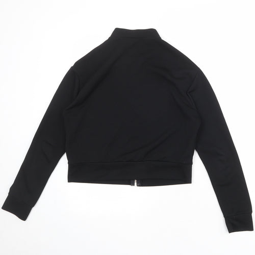 Koopoi Womens Black Jacket Size S Zip - Size S-M