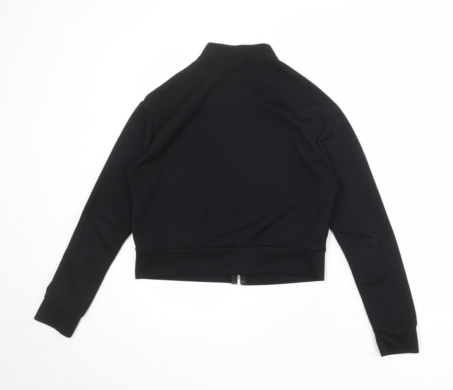 Koopoi Womens Black Jacket Size S Zip - Size S-M