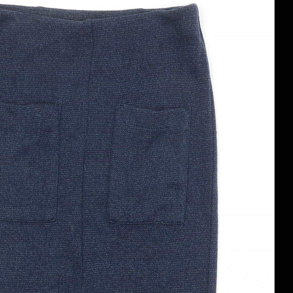 NEXT Womens Blue Polyester Straight & Pencil Skirt Size 12