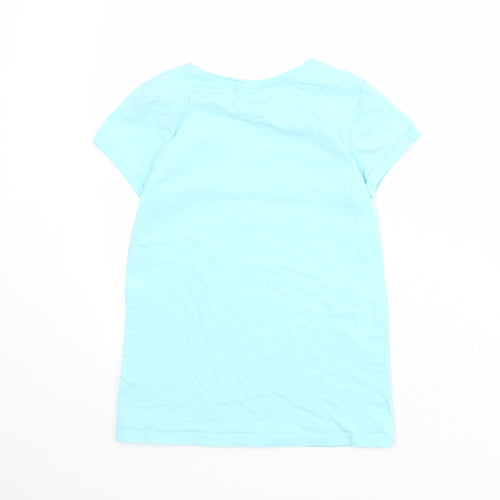NEXT Boys Blue 100% Cotton Basic T-Shirt Size 13 Years Round Neck Pullover
