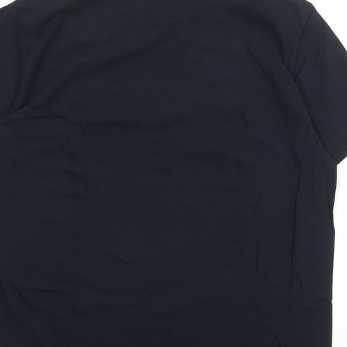 acdc Mens Black Cotton T-Shirt Size 2XL Round Neck