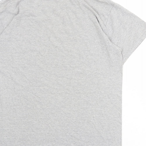 Star Wars Mens Grey Cotton T-Shirt Size L Round Neck - The Last Jedi