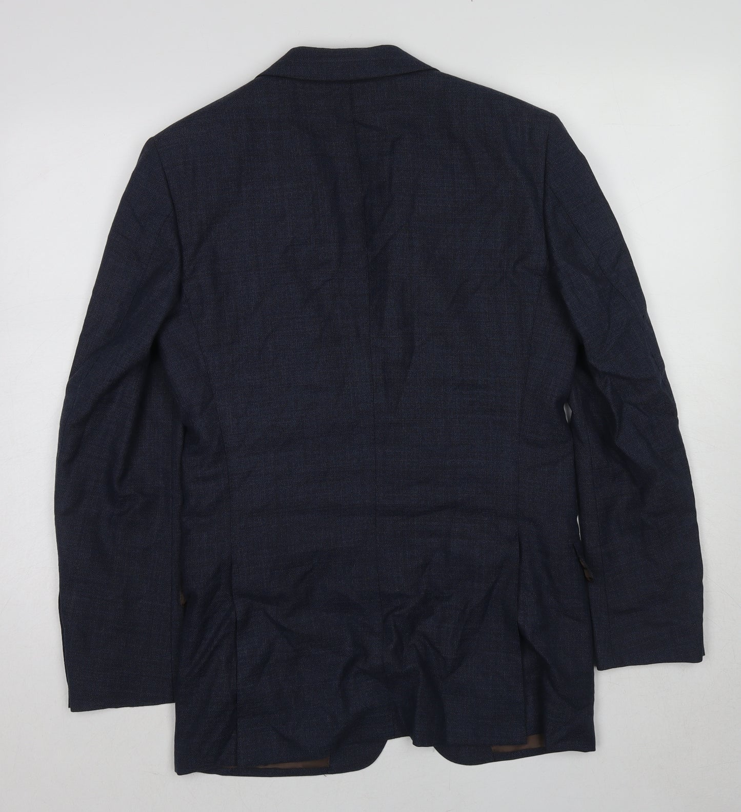 Reda Mens Blue Wool Jacket Suit Jacket Size 36 Regular - Five-Button Sleeve