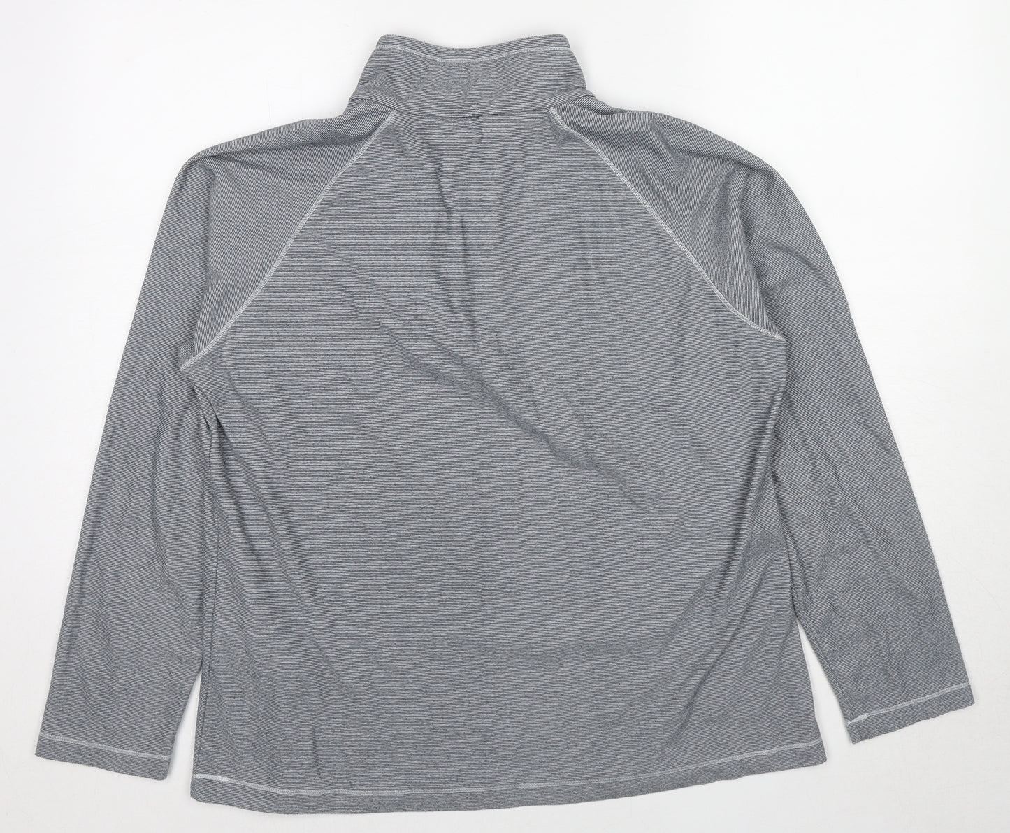 Regatta Womens Grey Polyester Pullover Sweatshirt Size 16 Zip - 1/4 Zip Logo