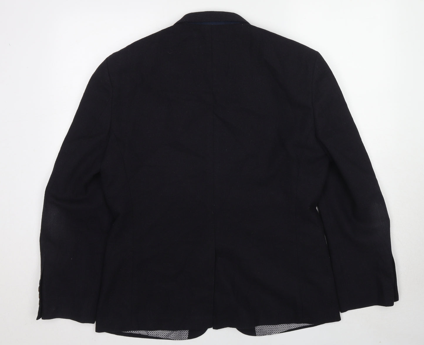 Sawyers+ Hendricks London Mens Blue Polyester Jacket Suit Jacket Size 44 Regular