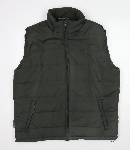 Mountain Essentials Mens Green Gilet Jacket Size XL Zip