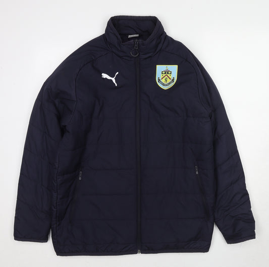 PUMA Mens Blue Jacket Size S Zip - Burnley F.C.