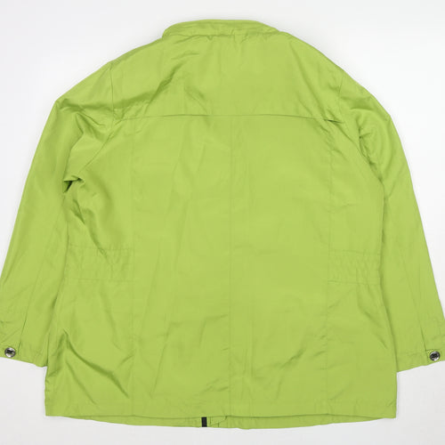 Being Casual Womens Green Jacket Size 20 Zip