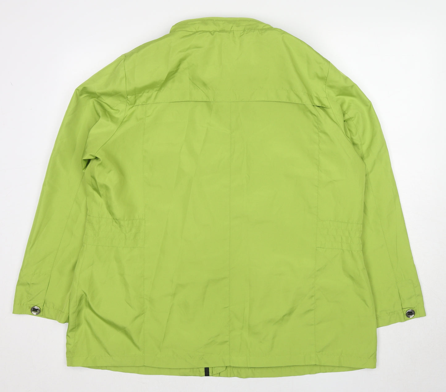 Being Casual Womens Green Jacket Size 20 Zip