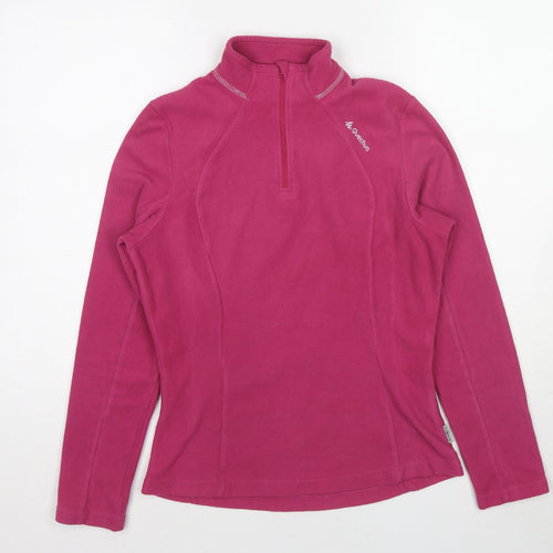 Quechua Womens Pink Polyester Pullover Sweatshirt Size M Pullover