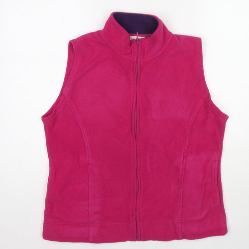 EWM Womens Pink Gilet Jacket Size 18 Zip - Size 18-20