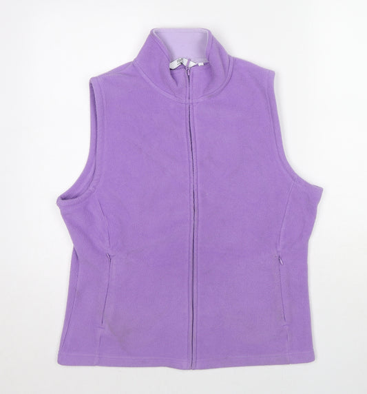 EWM Womens Purple Jacket Size 14 Zip - Size 14-16