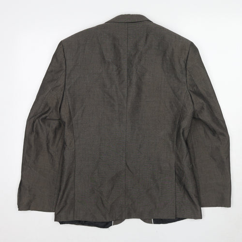 Red Herring Mens Grey Polyester Jacket Suit Jacket Size 38 Regular