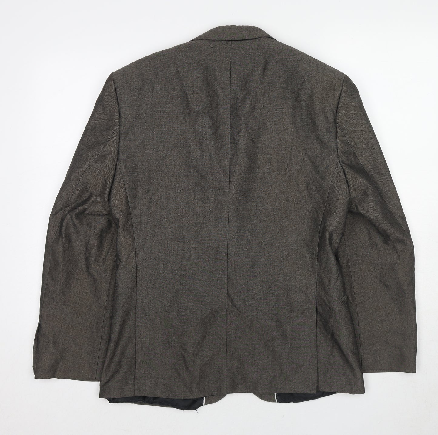 Red Herring Mens Grey Polyester Jacket Suit Jacket Size 38 Regular