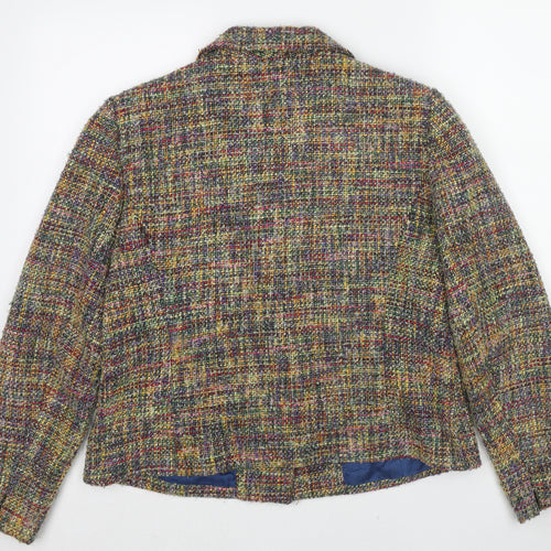 Bay Studio Womens Multicoloured Jacket Blazer Size 16 Button