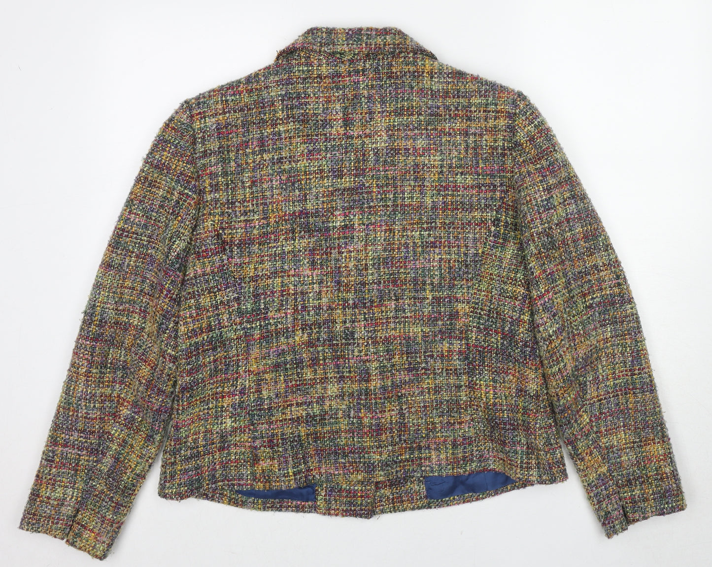 Bay Studio Womens Multicoloured Jacket Blazer Size 16 Button