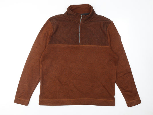 Craghoppers Mens Brown Polyester Henley Sweatshirt Size XL