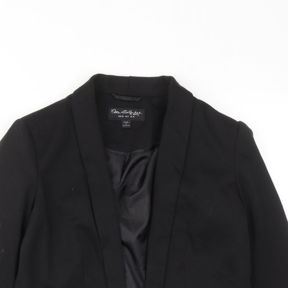 Miss Selfridge Womens Black Jacket Blazer Size 10
