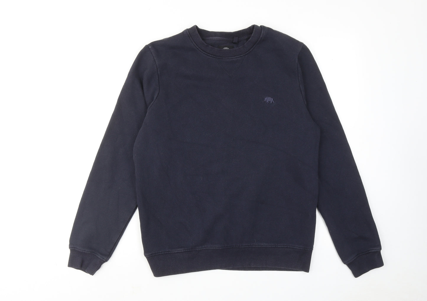 Ridge & Co Mens Blue Cotton Pullover Sweatshirt Size M