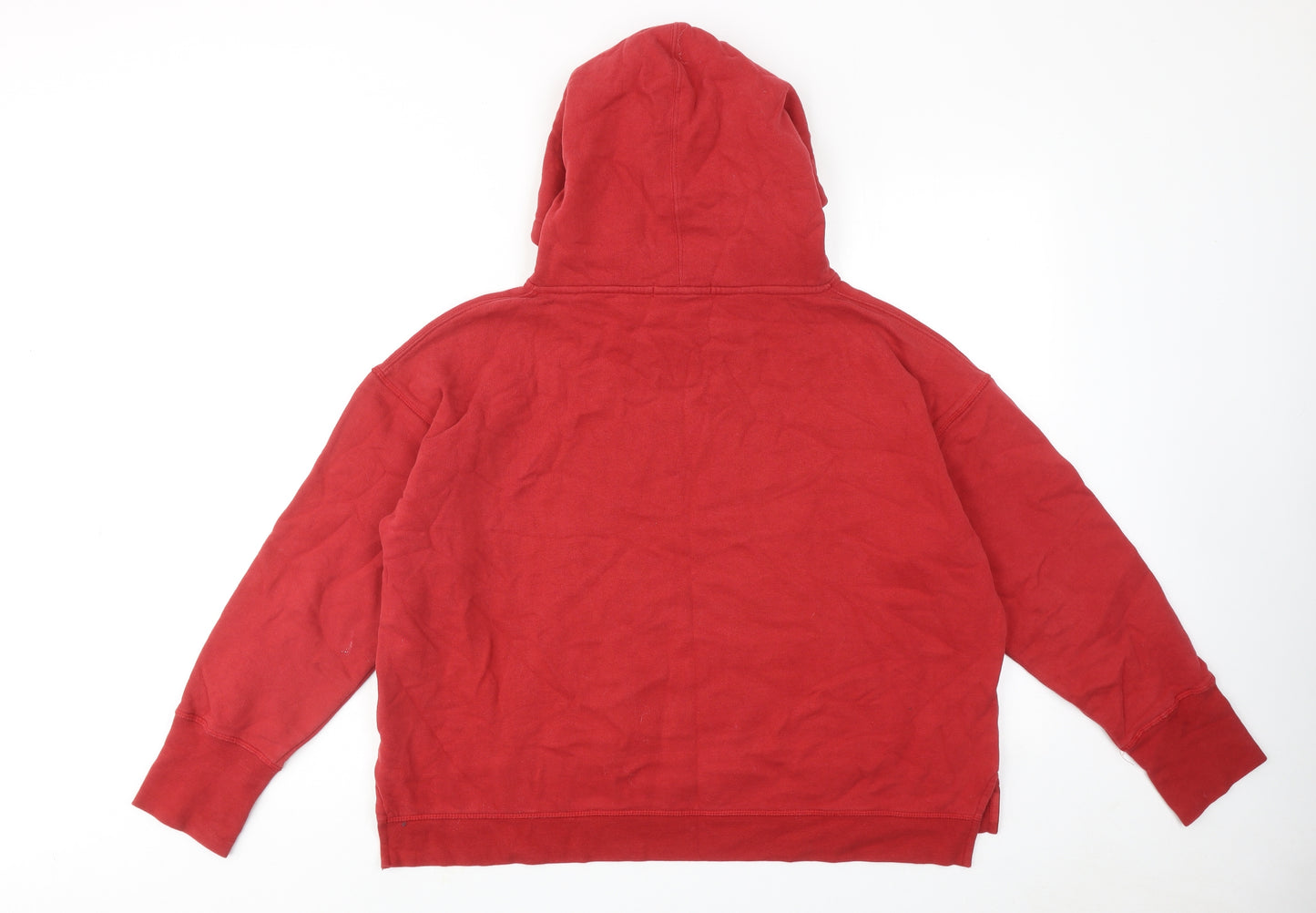 Eleven Womens Red Cotton Pullover Hoodie Size L Pullover