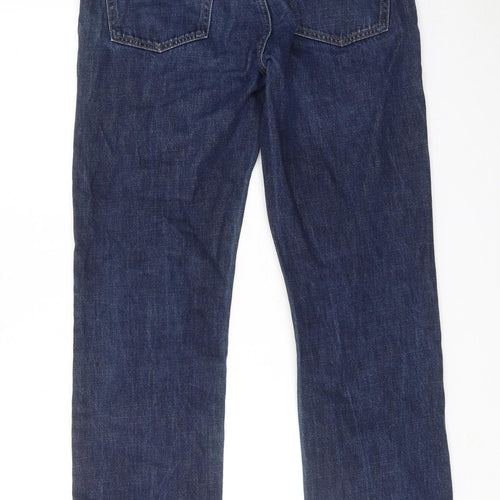 Gap Mens Blue Cotton Straight Jeans Size 30 in L32 in Regular Zip