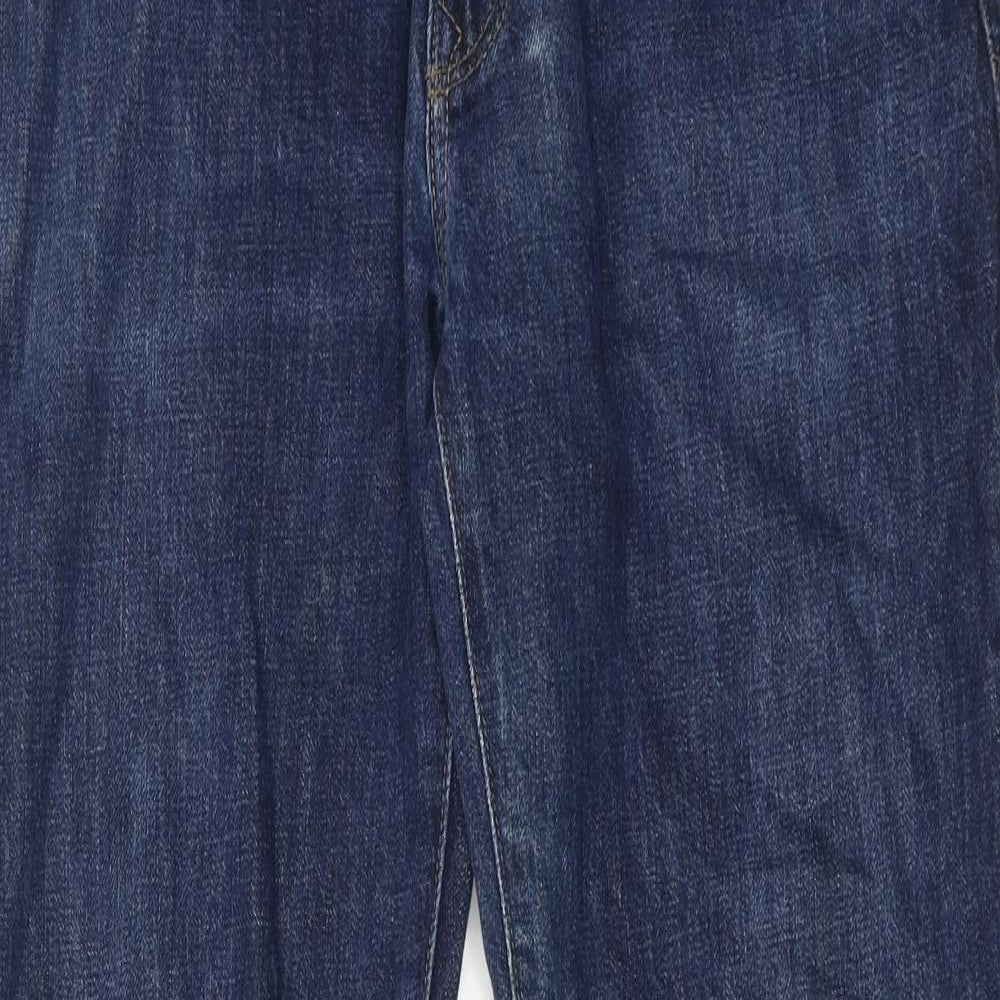 Gap Mens Blue Cotton Straight Jeans Size 30 in L32 in Regular Zip