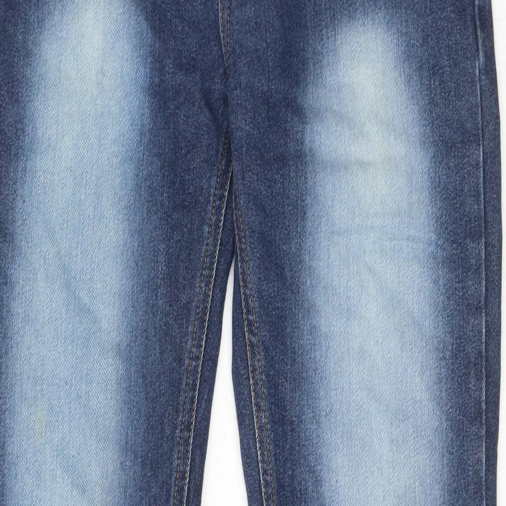 G-72 Boys Blue Cotton Skinny Jeans Size 13-14 Years Regular Zip