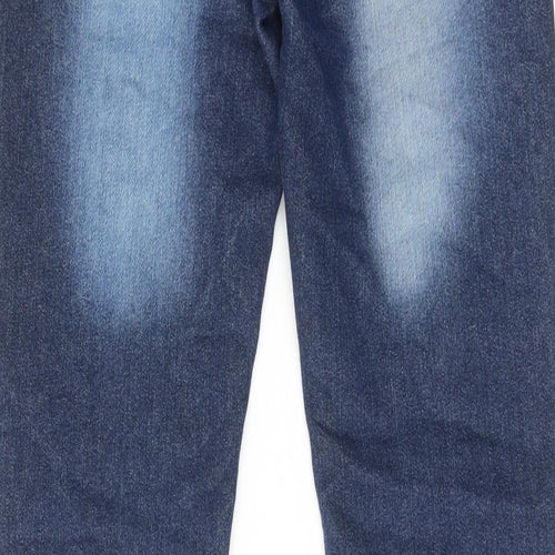 G-72 Boys Blue Cotton Skinny Jeans Size 13-14 Years Regular Zip