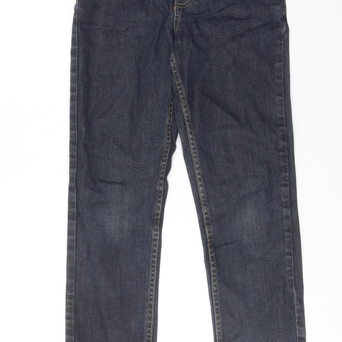 Autograph Boys Blue Cotton Straight Jeans Size 11 Years Regular Zip