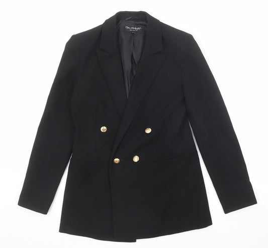 Miss Selfridge Womens Black Jacket Blazer Size 6 Button