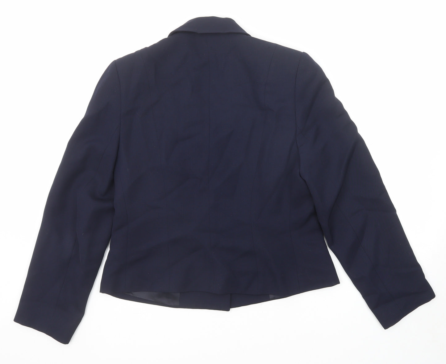 Laura Ashley Womens Blue Jacket Blazer Size 14 Button