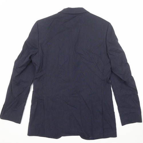 Marks and Spencer Mens Blue Linen Jacket Suit Jacket Size 40 Regular