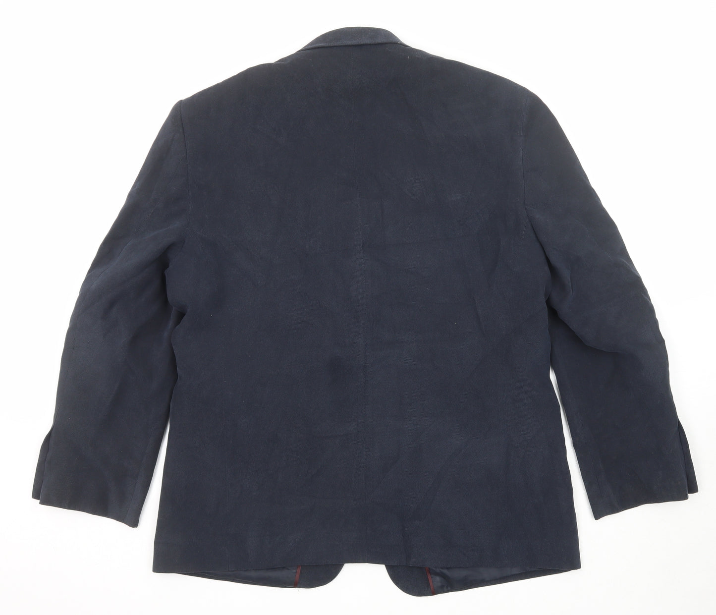 Marks and Spencer Mens Blue Polyester Jacket Blazer Size 42 Regular