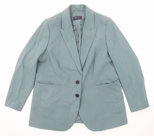 Marks and Spencer Womens Green Polyester Jacket Suit Jacket Size 18