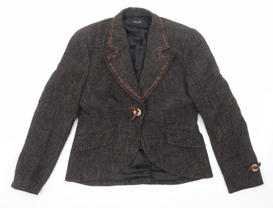 Sand Copenhagen Womens Black Jacket Blazer Size 12 Button