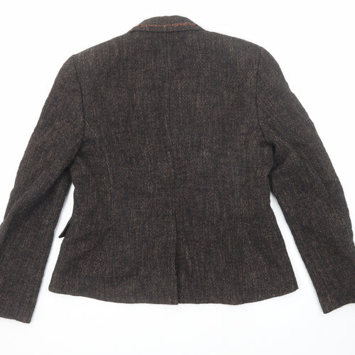 Sand Copenhagen Womens Black Jacket Blazer Size 12 Button