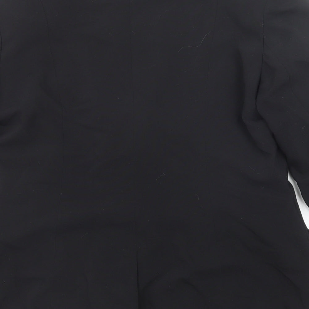 Hennes Womens Black Polyester Jacket Suit Jacket Size 14